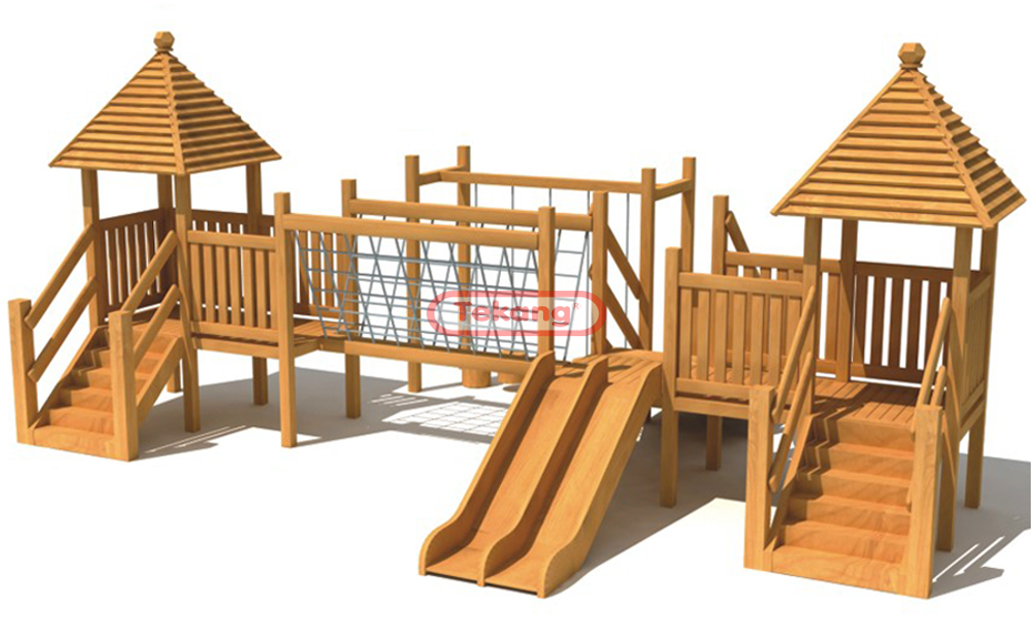木制幼儿园滑梯